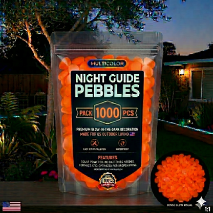 Colorful Glow-in-the-Dark Garden Stones🔥