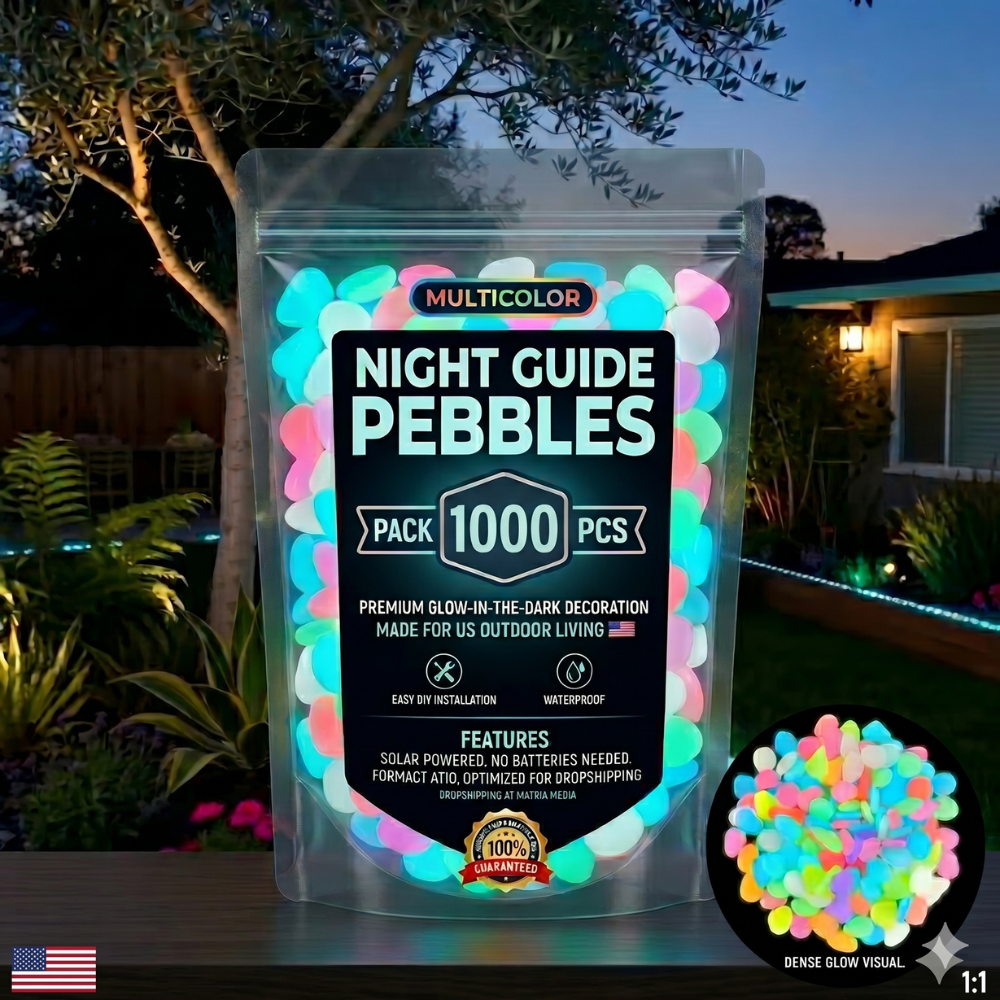 Colorful Glow-in-the-Dark Garden Stones🔥