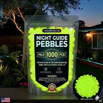 Colorful Glow-in-the-Dark Garden Stones🔥