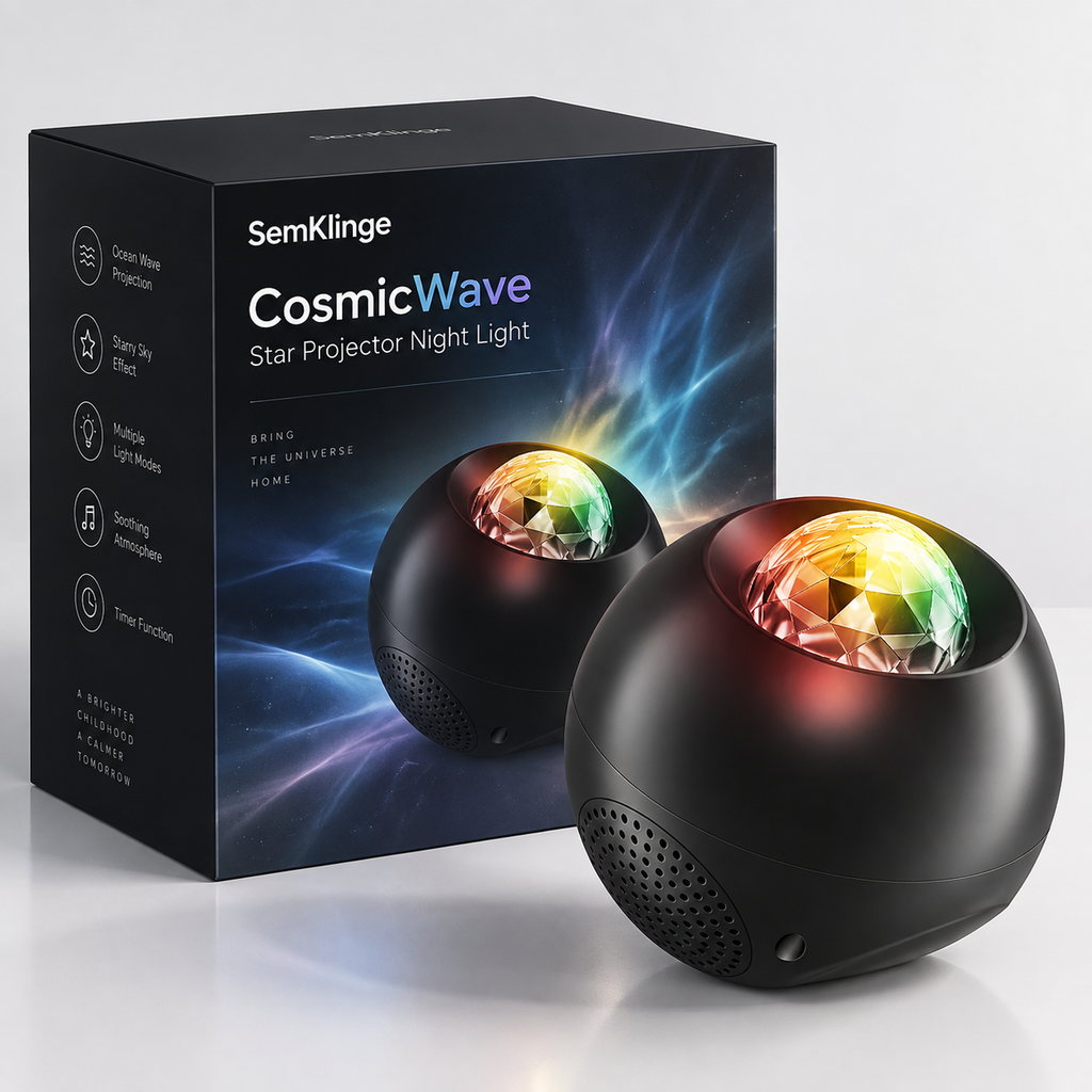 SemKlinge CosmicWave Star Projector Night Light