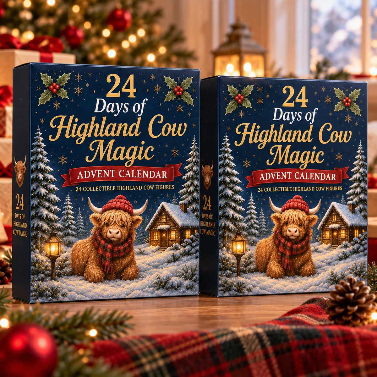 24 Days of Highland Cow Advent Calendar