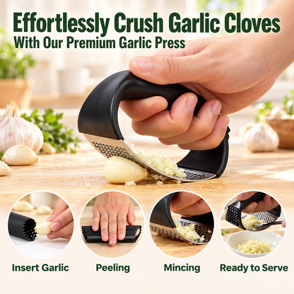 🔥430 Stainless Steel Ring Garlic Press