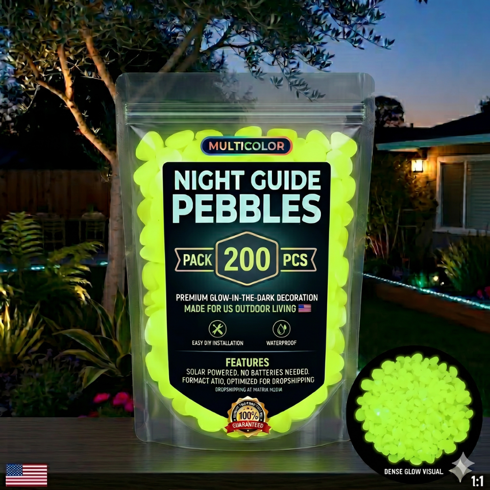 Colorful Glow-in-the-Dark Garden Stones🔥
