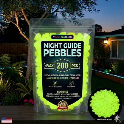 Colorful Glow-in-the-Dark Garden Stones🔥