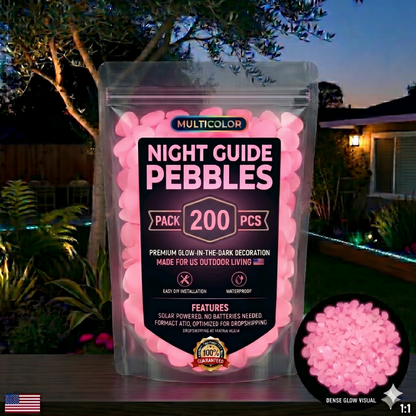 Colorful Glow-in-the-Dark Garden Stones🔥