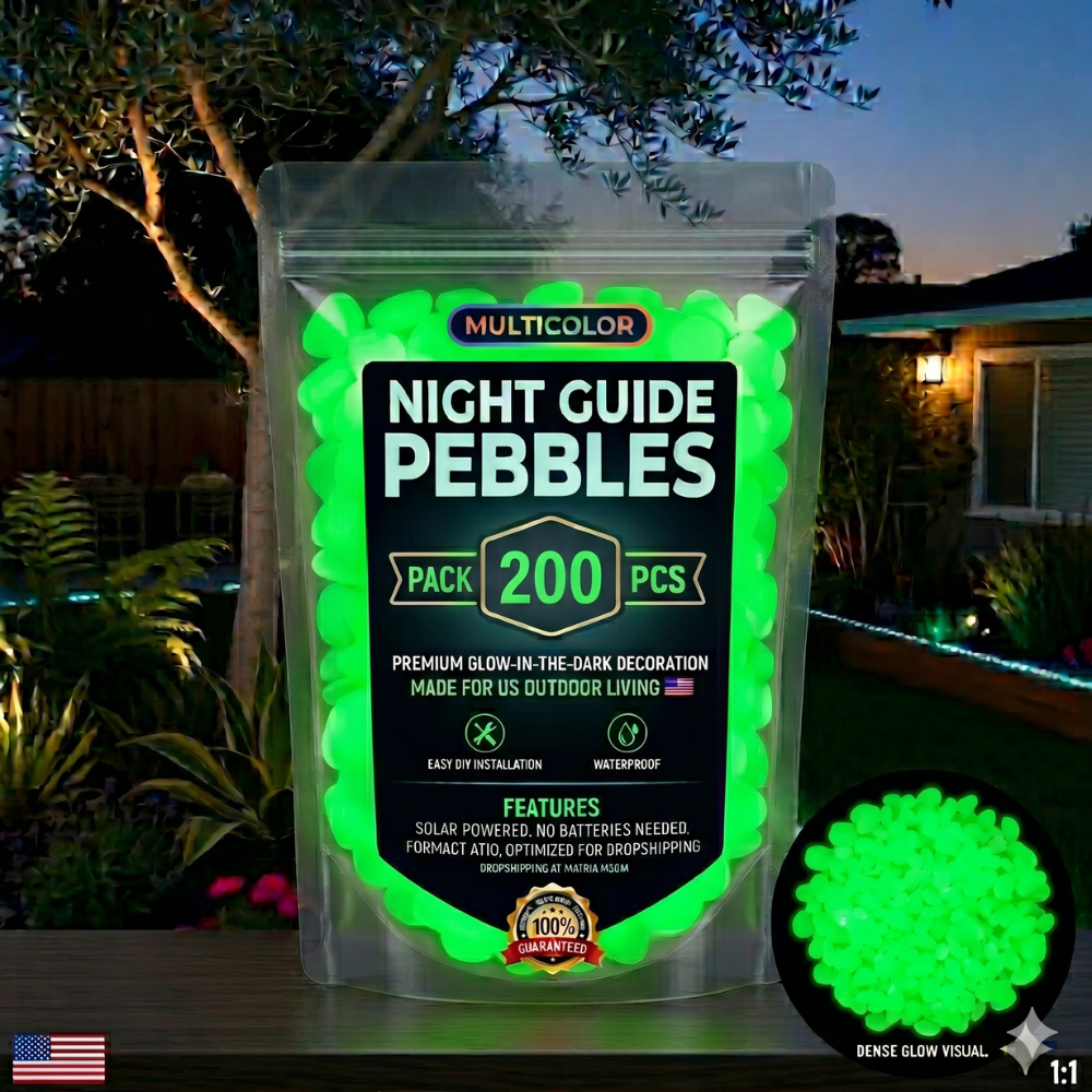 Colorful Glow-in-the-Dark Garden Stones🔥