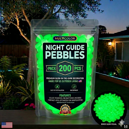 Colorful Glow-in-the-Dark Garden Stones🔥