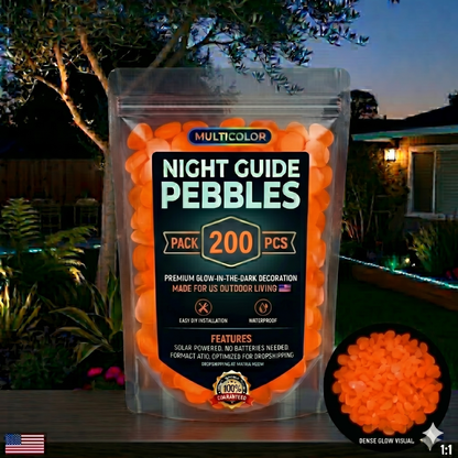Colorful Glow-in-the-Dark Garden Stones🔥