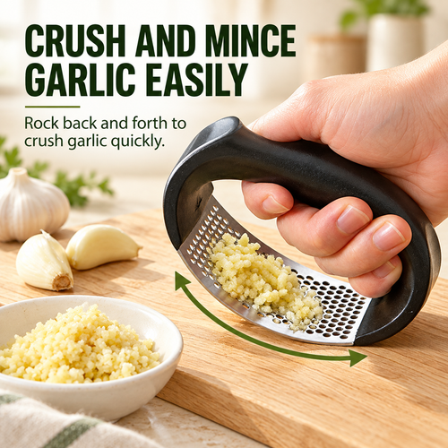 🔥430 Stainless Steel Ring Garlic Press