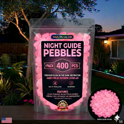 Colorful Glow-in-the-Dark Garden Stones🔥