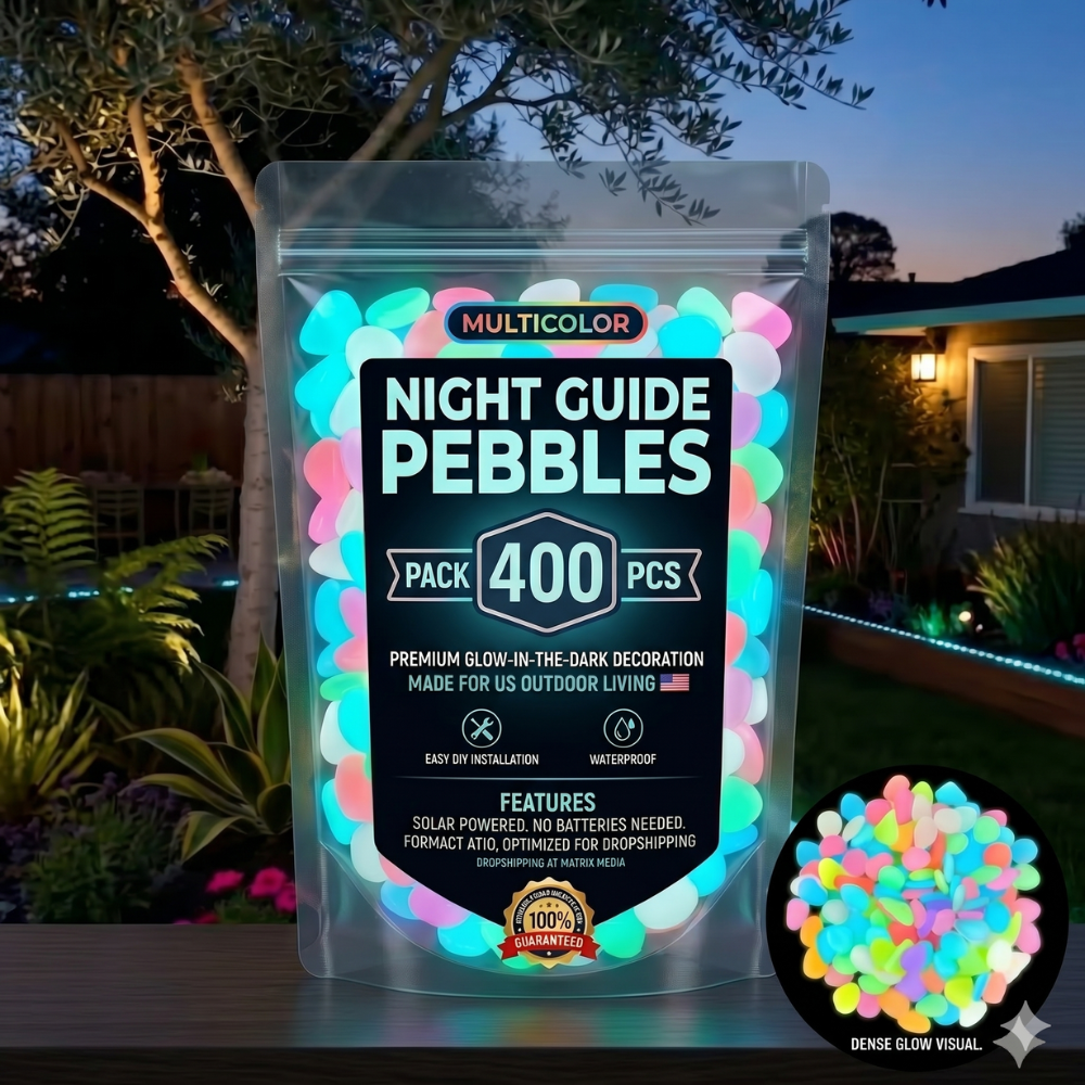 Colorful Glow-in-the-Dark Garden Stones🔥