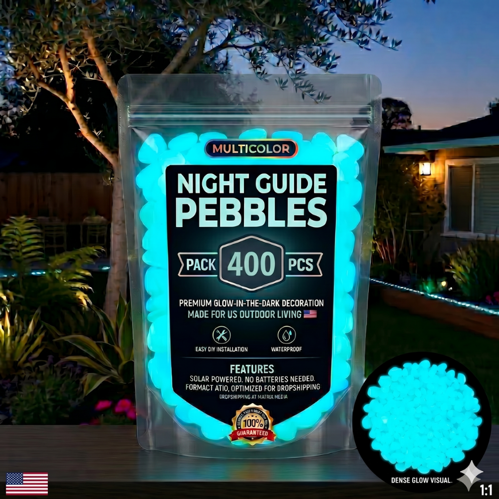 Colorful Glow-in-the-Dark Garden Stones🔥