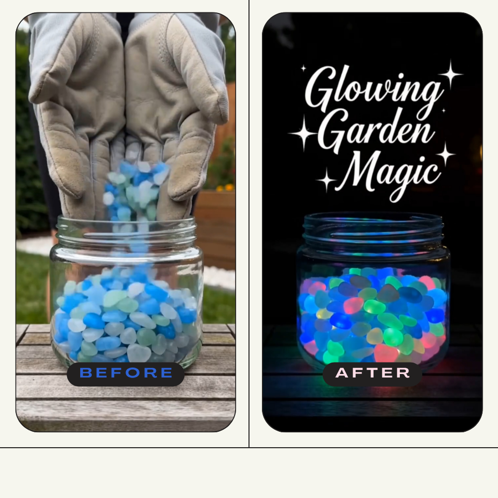 Colorful Glow-in-the-Dark Garden Stones🔥