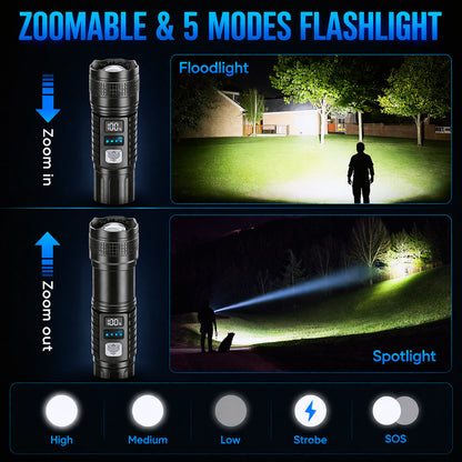 EXCLUSIVE 70% OFF 🔥VERSION 2.0 Super Bright Ultimate Survival Flashlight|3M+ Sold Worldwide ️🏆80X Brighter Beam|120-Hour Battery |Advanced COB LEDs