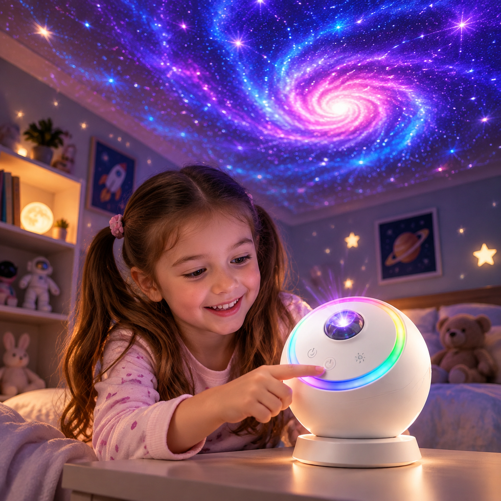 SemKlinge GalaxyDream Star Projector Kids Night Light
