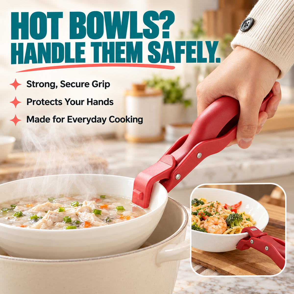 🔥Multi-Purpose Anti-Scald Bowl Holder Clip for Kitchen