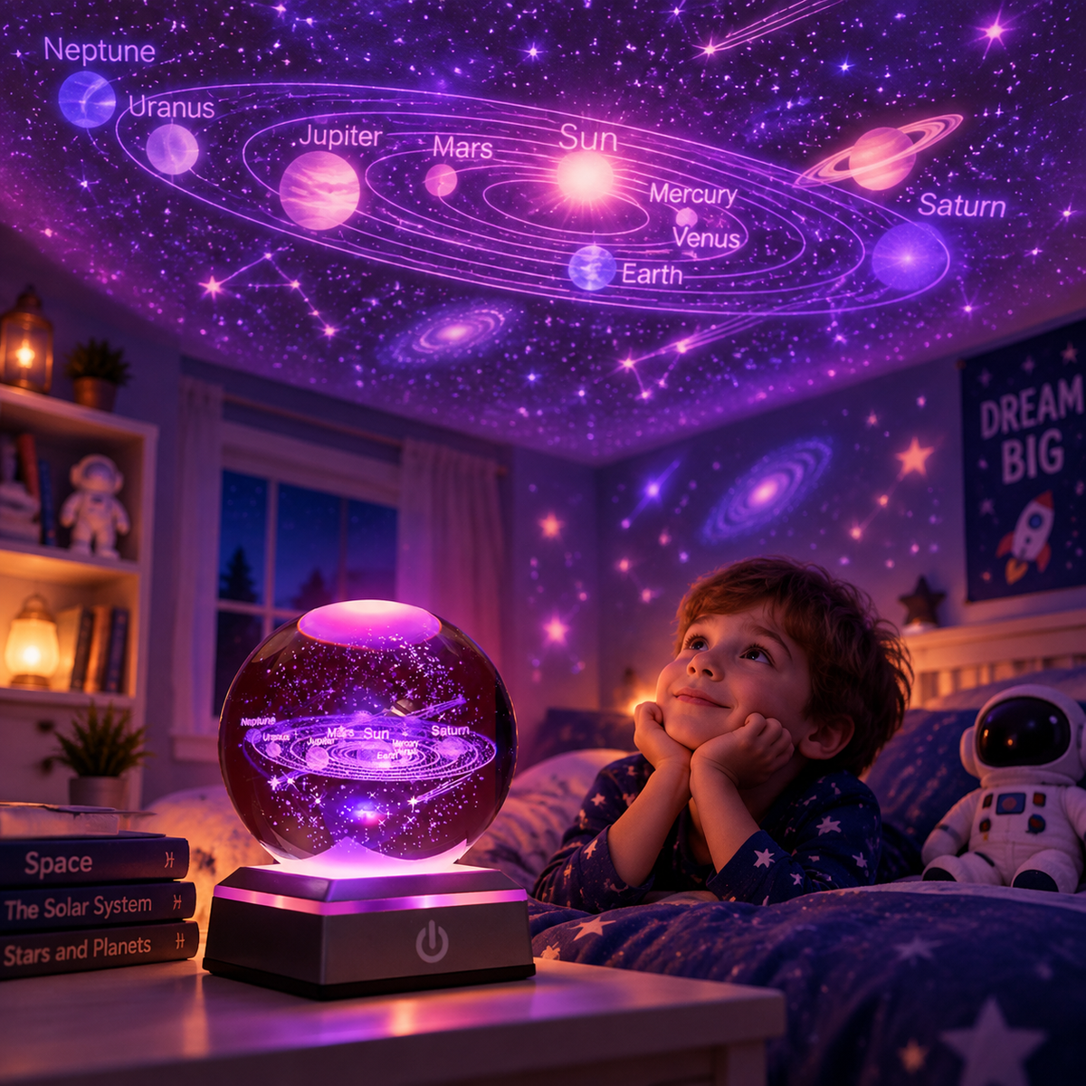 SemKlinge LunarGlow 3D Moon Lamp