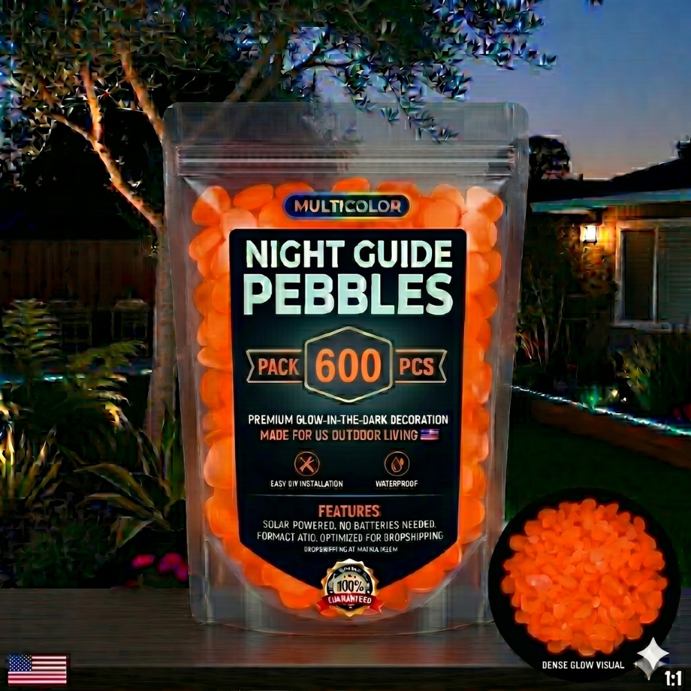 Colorful Glow-in-the-Dark Garden Stones🔥