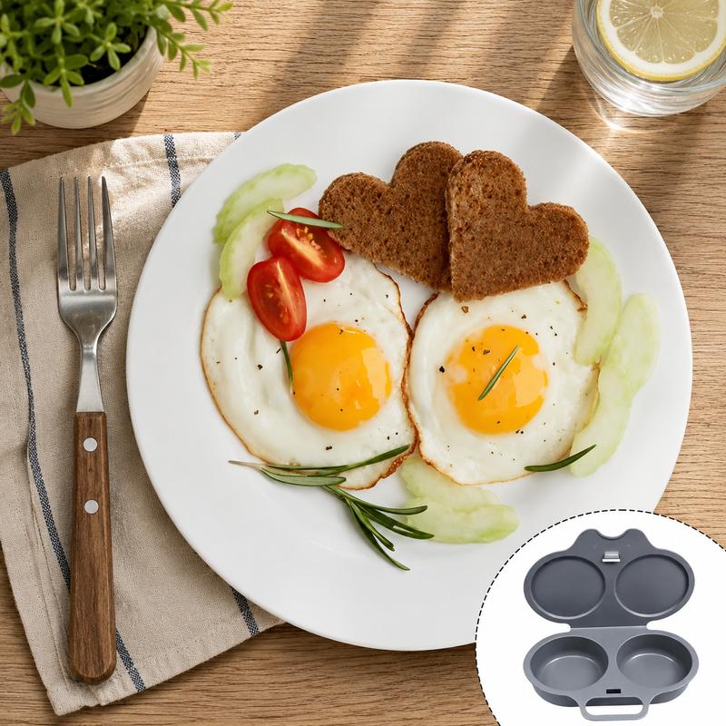 🍳 2-Egg Microwave Poacher – Easy Dual-Cavity Breakfast Cooker🍳