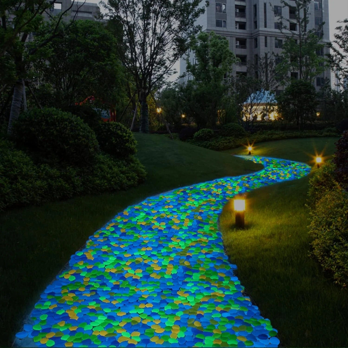Colorful Glow-in-the-Dark Garden Stones🔥