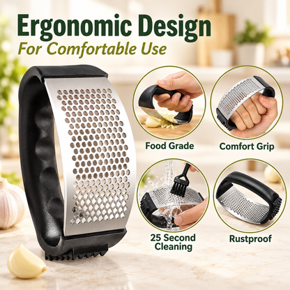 🔥430 Stainless Steel Ring Garlic Press