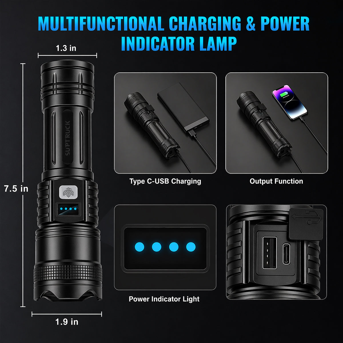 EXCLUSIVE 70% OFF 🔥VERSION 2.0 Super Bright Ultimate Survival Flashlight|3M+ Sold Worldwide ️🏆80X Brighter Beam|120-Hour Battery |Advanced COB LEDs