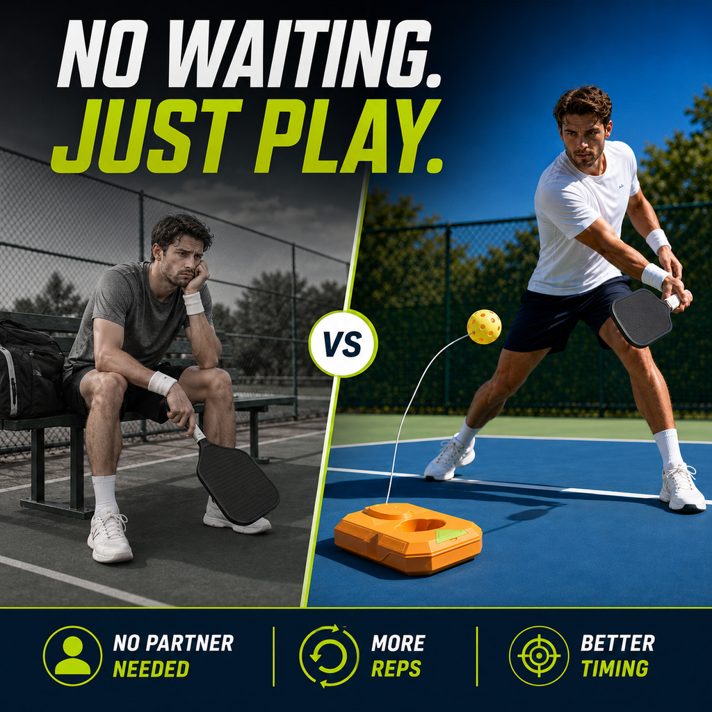 Pickleball Rebound Trainer – Portable Practice Set