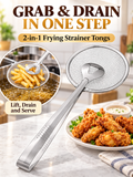 🍳 Kitchen Deal – 2-in-1 Frying Strainer Tongs