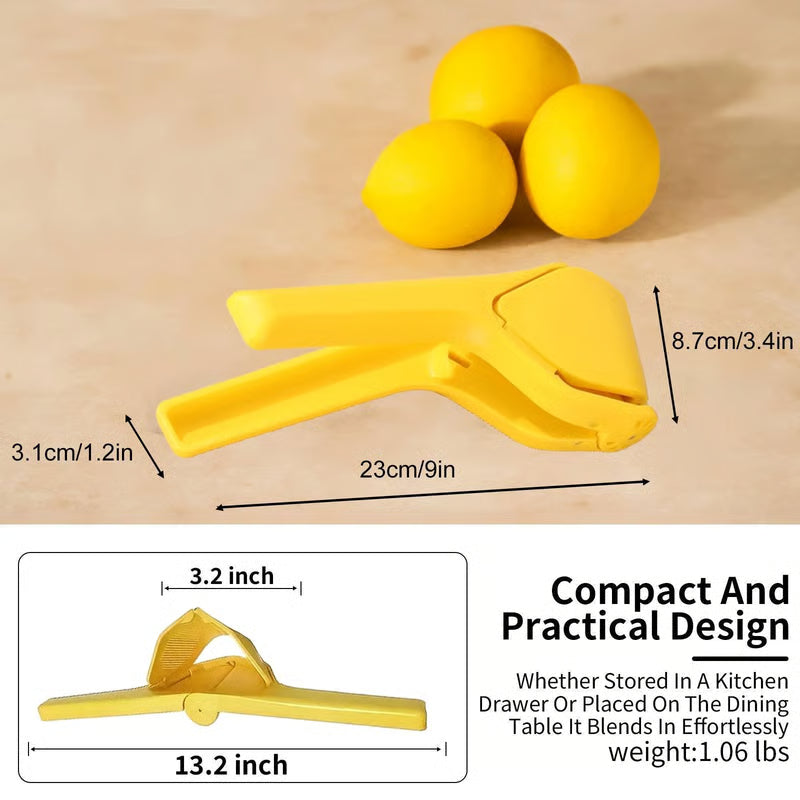Stainless Steel Citrus Juicer - Handheld Manual Juicer Squeezer with Handles