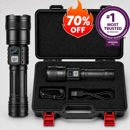 EXCLUSIVE 70% OFF 🔥VERSION 2.0 Super Bright Ultimate Survival Flashlight|3M+ Sold Worldwide ️🏆80X Brighter Beam|120-Hour Battery |Advanced COB LEDs